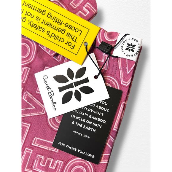 NWT Sweet Bamboo Big Kid Pajamas, Size 8 - Picture 4 of 6